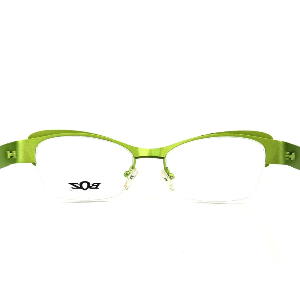BOZ Eyeglasses Frames VENTURA 2545 Blue Green Cat Eye Half Rim 53-17-135